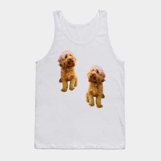 Cavapoo Cavoodle puppy pattern- cute cavalier king charles spaniel Tank Top